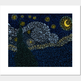 Starry Night Posters and Art